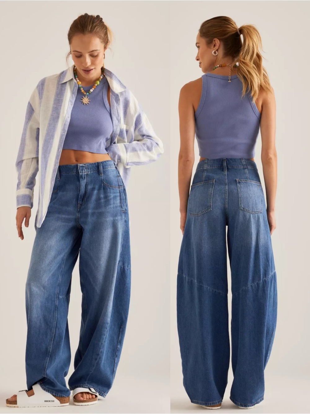 Pilcro Anthropologie The Georgia Full-Length High-Rise Barrel Jeans OB1862403